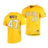 LSU Tigers Paul Skenes Gold College Baseball Jersey