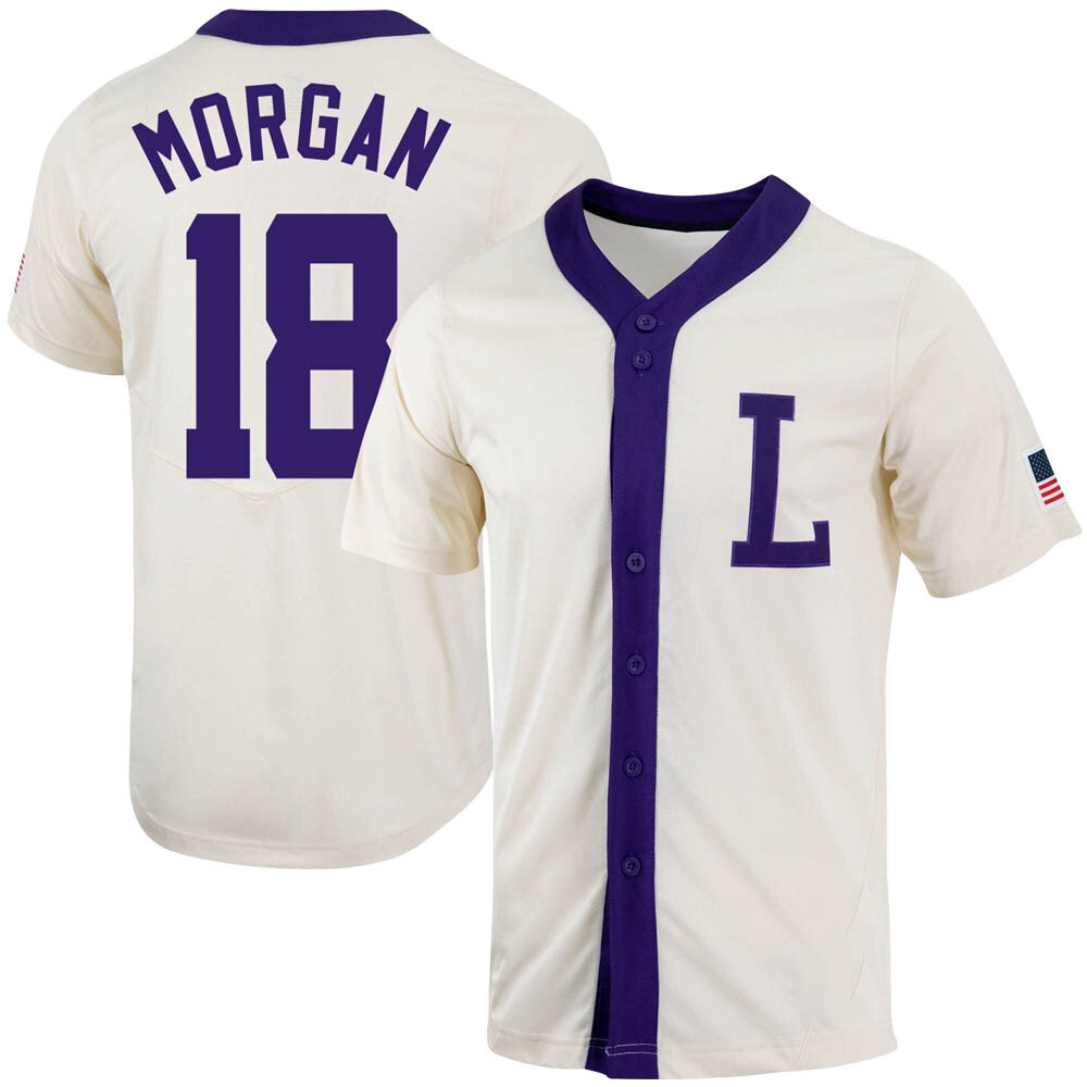 LSU Tigers Tre Morgan Natural College Baseball Jersey LSU Tigers Tre Morgan Natural College Baseball Jersey