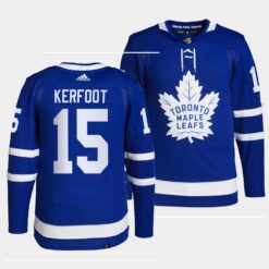 Maple Leafs Alexander Kerfoot Home Blue Jersey