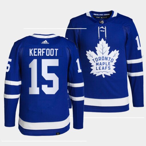 Maple Leafs Alexander Kerfoot Home Blue Jersey