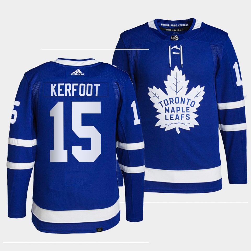 Maple Leafs Alexander Kerfoot Home Blue Jersey Maple Leafs Alexander Kerfoot Home Blue Jersey