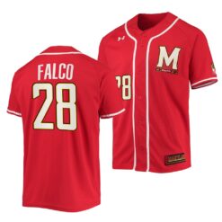 Maryland Terrapins David Falco College Baseball Jersey Red
