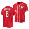Maryland Terrapins Kevin Keister College Baseball Jersey White