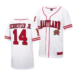 Maryland Terrapins Tony Schreffler Jr. College Baseball Jersey White