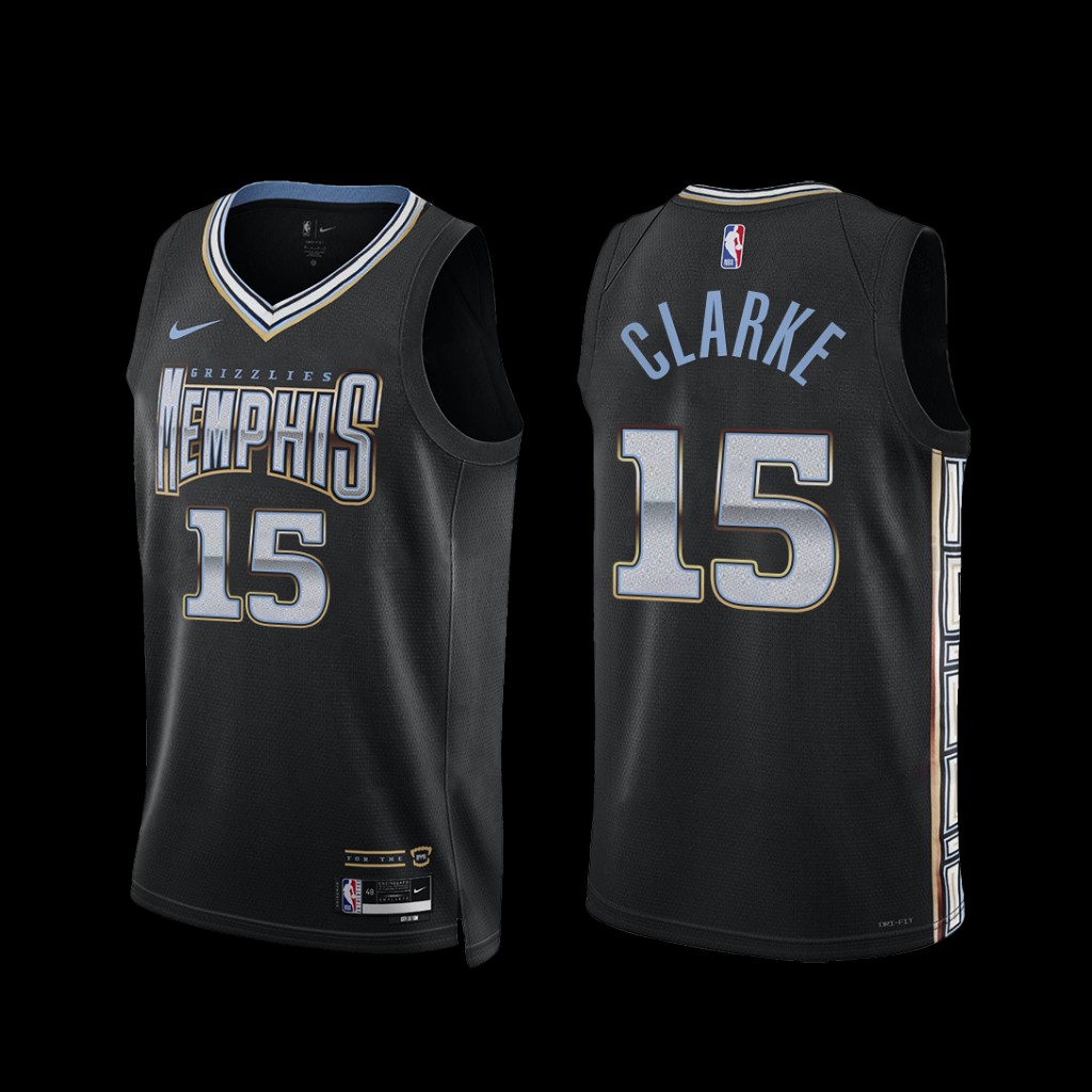 Memphis Grizzlies Brandon Clarke 2022-23 City Edition Jersey Black Memphis Grizzlies Brandon Clarke 2022-23 City Edition Jersey Black