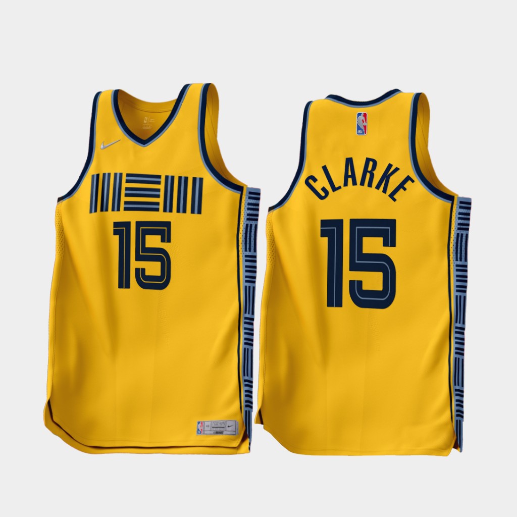Memphis Grizzlies Brandon Clarke 2022-23 Earned Edition Jersey Gold Memphis Grizzlies Brandon Clarke 2022-23 Earned Edition Jersey Gold