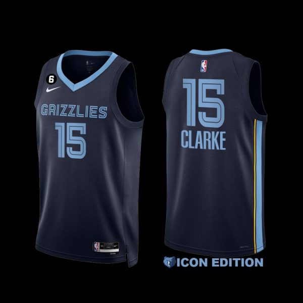 Memphis Grizzlies Brandon Clarke 2022-23 Navy Icon Edition Jersey Memphis Grizzlies Brandon Clarke 2022-23 Navy Icon Edition Jersey