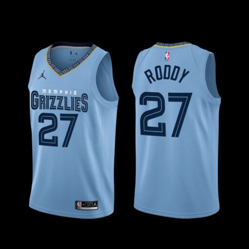 Memphis Grizzlies David Roddy 2022-23 Blue City Edition Jersey