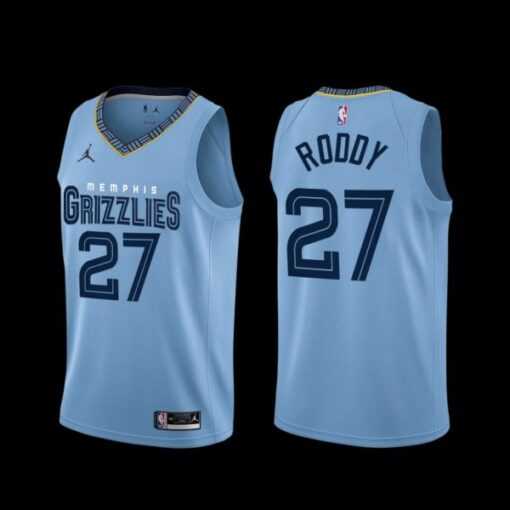 Memphis Grizzlies David Roddy 2022-23 Blue City Edition Jersey