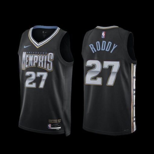 Memphis Grizzlies David Roddy 2022-23 City Edition Jersey Black