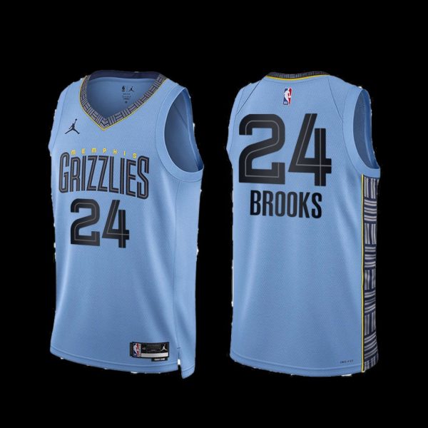 Memphis Grizzlies Dillon Brooks 2022-23 Blue Statement Edition Jersey Memphis Grizzlies Dillon Brooks 2022-23 Blue Statement Edition Jersey