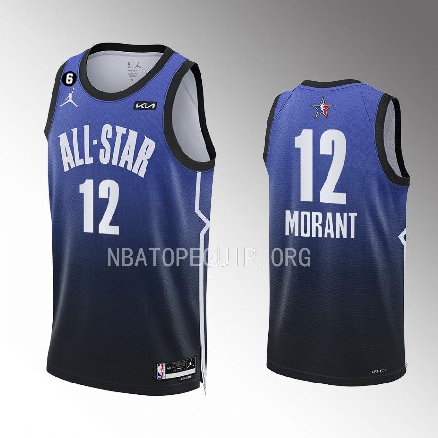 Memphis Grizzlies Ja Morant 2023 NBA All-Star Blue Jersey Memphis Grizzlies Ja Morant 2023 NBA All-Star Blue Jersey