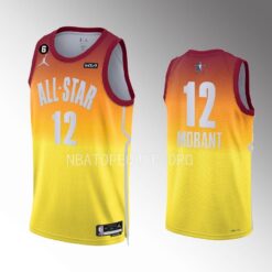 Memphis Grizzlies Ja Morant 2023 NBA All-Star Orange Jersey