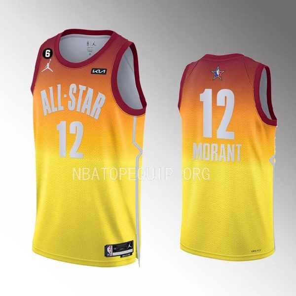 Memphis Grizzlies Ja Morant 2023 NBA All-Star Orange Jersey Memphis Grizzlies Ja Morant 2023 NBA All-Star Orange Jersey