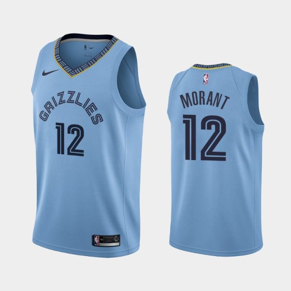 Memphis Grizzlies Ja Morant Blue Statement Jersey Memphis Grizzlies Ja Morant Blue Statement Jersey