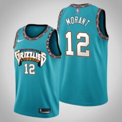 Memphis Grizzlies Ja Morant Green 25th Season Vancouver Throwback Jersey