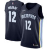 Memphis Grizzlies Ja Morant White Teal Split Throwback Jersey