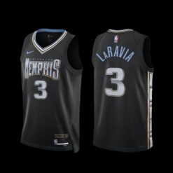 Memphis Grizzlies Jake LaRavia 2022-23 City Edition Jersey Black