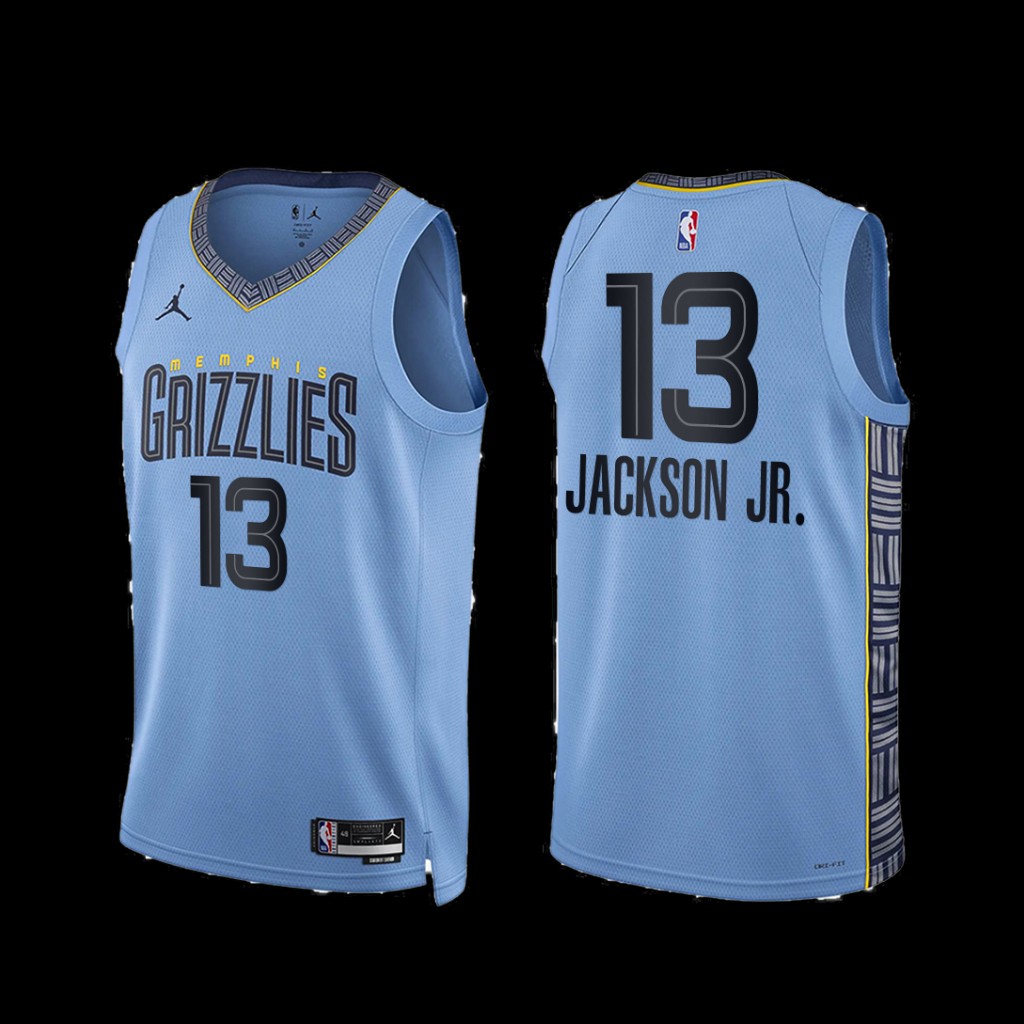 Memphis Grizzlies Jaren Jackson Jr. 2022-23 Blue Statement Edition Jersey Memphis Grizzlies Jaren Jackson Jr. 2022-23 Blue Statement Edition Jersey