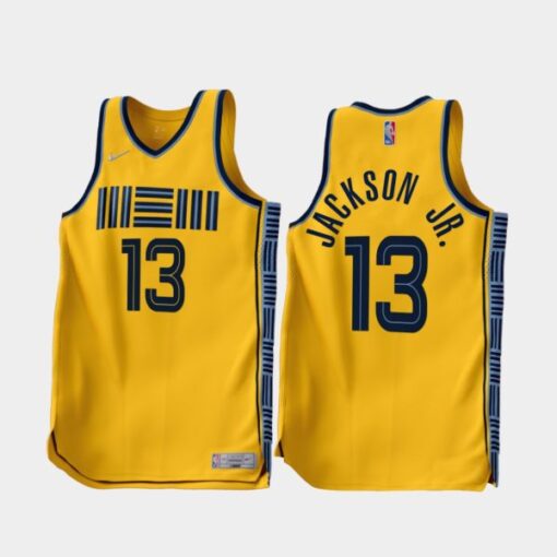 Memphis Grizzlies Jaren Jackson Jr. 2022-23 Earned Edition Jersey Gold