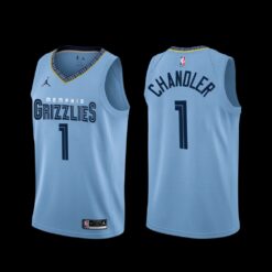 Memphis Grizzlies Kennedy Chandler 2022-23 City Edition Blue Jersey