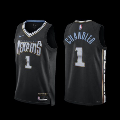 Memphis Grizzlies Kennedy Chandler 2022-23 City Edition Jersey Black