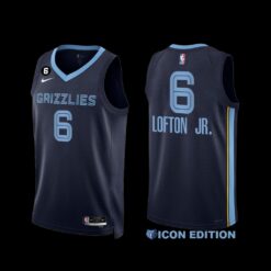 Memphis Grizzlies Kenneth Lofton Jr. 2022-23 Navy Icon Edition Jersey