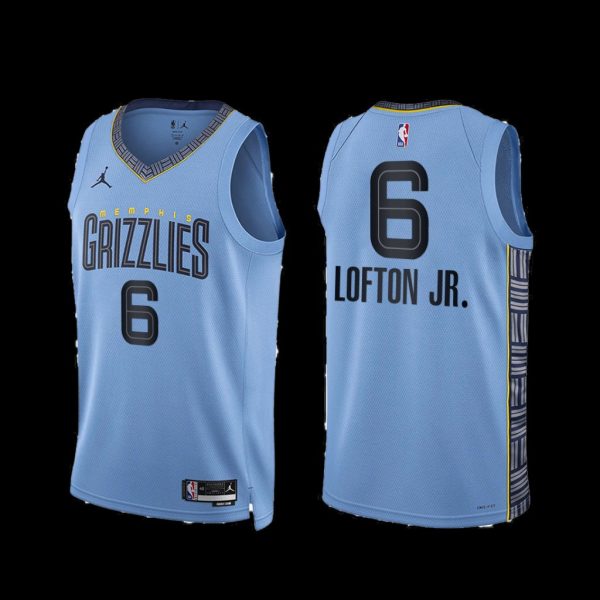Memphis Grizzlies Kenneth Lofton Jr. 2022-23 Statement Edition Blue Jersey Memphis Grizzlies Kenneth Lofton Jr. 2022-23 Statement Edition Blue Jersey