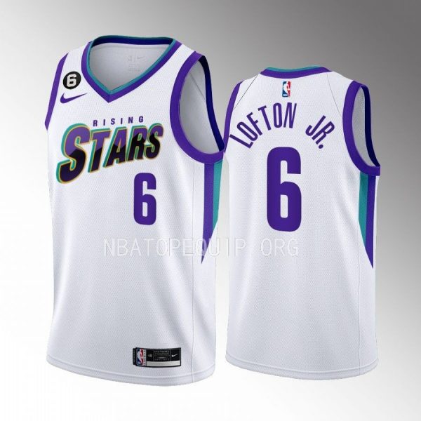 Memphis Grizzlies Kenneth Lofton Jr. 2023 NBA Rising Stars White Jersey Memphis Grizzlies Kenneth Lofton Jr. 2023 NBA Rising Stars White Jersey