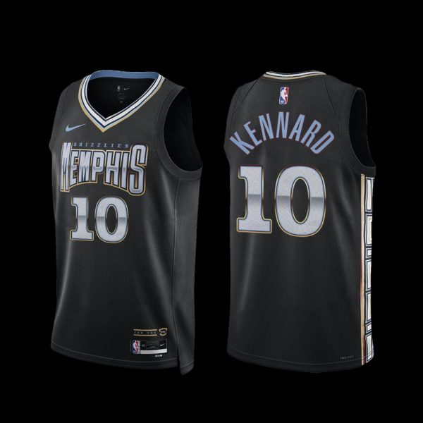 Memphis Grizzlies Luke Kennard 2022-23 City Edition Jersey Black Memphis Grizzlies Luke Kennard 2022-23 City Edition Jersey Black