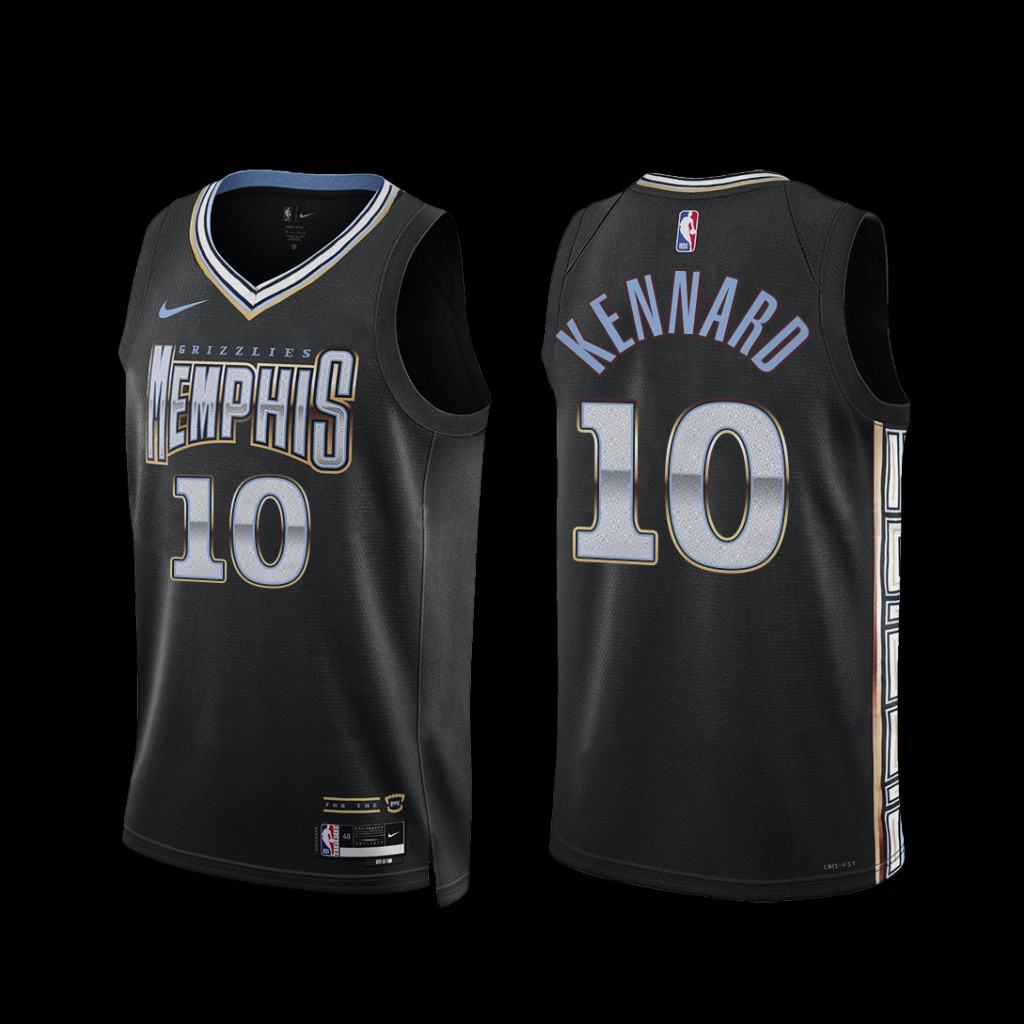 Memphis Grizzlies Luke Kennard 2022-23 City Edition Jersey Black Memphis Grizzlies Luke Kennard 2022-23 City Edition Jersey Black