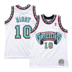 Memphis Grizzlies Mike Bibby White Throwback Jersey