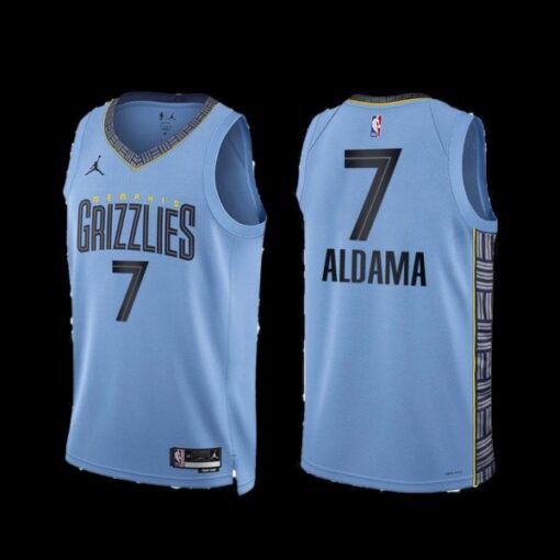 Memphis Grizzlies Santi Aldama 2022-23 Blue Statement Edition Jersey