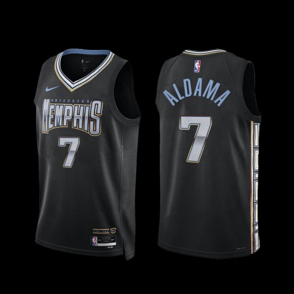 Memphis Grizzlies Santi Aldama 2022-23 City Edition Jersey Black Memphis Grizzlies Santi Aldama 2022-23 City Edition Jersey Black
