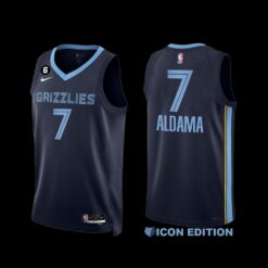 Memphis Grizzlies Santi Aldama 2022-23 Navy Icon Edition Jersey