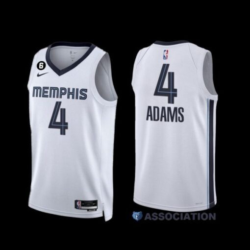 Memphis Grizzlies Steven Adams 2022-23 Association Edition Jersey White