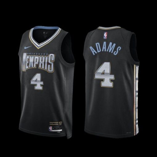 Memphis Grizzlies Steven Adams 2022-23 City Edition Jersey Black