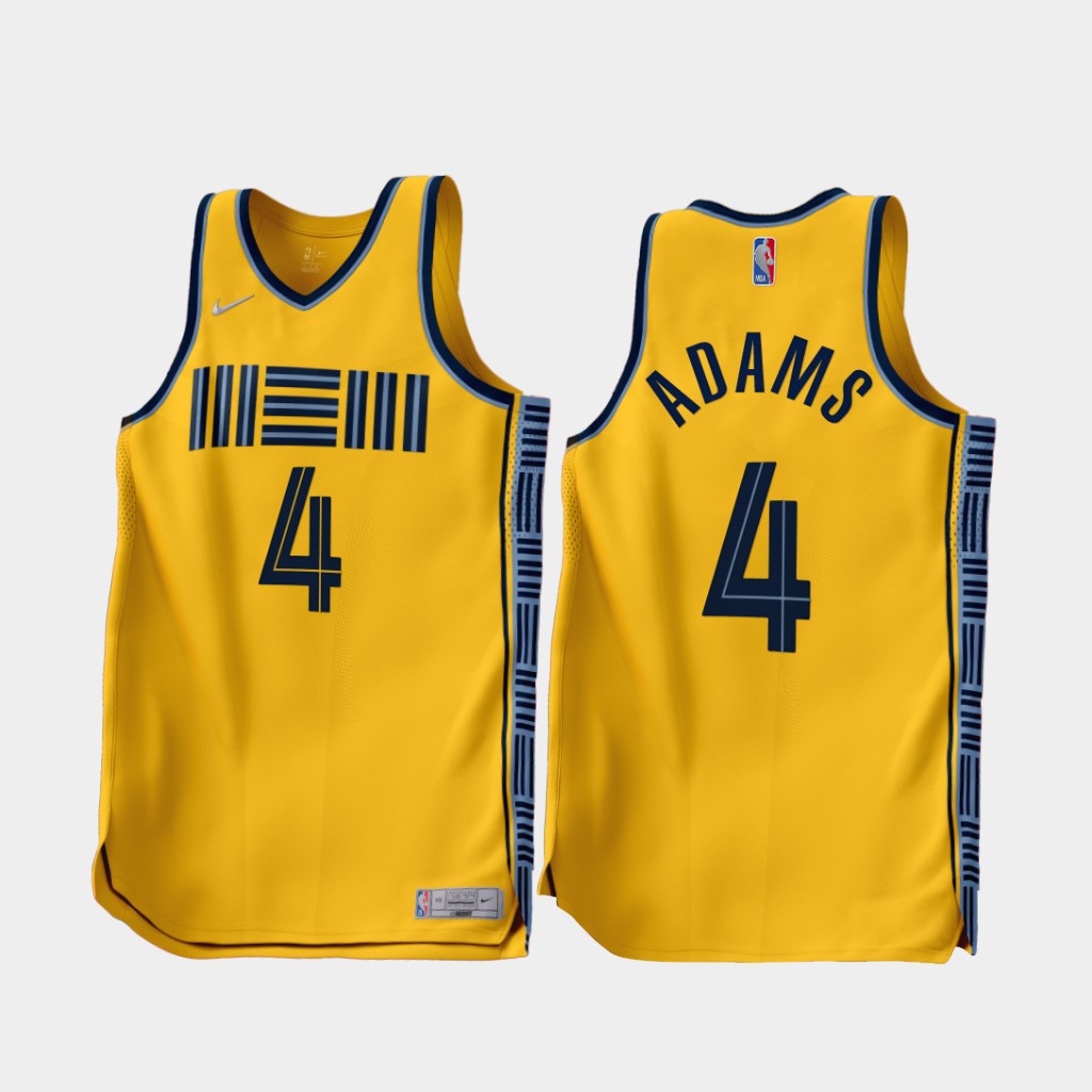 Memphis Grizzlies Steven Adams 2022-23 Earned Edition Jersey Gold Memphis Grizzlies Steven Adams 2022-23 Earned Edition Jersey Gold