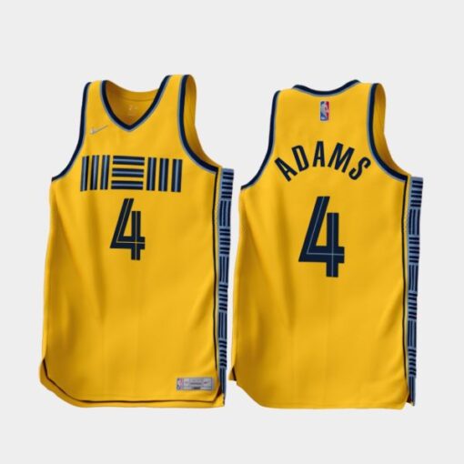 Memphis Grizzlies Steven Adams 2022-23 Earned Edition Jersey Gold
