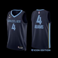 Memphis Grizzlies Steven Adams 2022-23 Navy Icon Edition Jersey