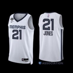 Memphis Grizzlies Tyus Jones 2022-23 Association Edition Jersey White