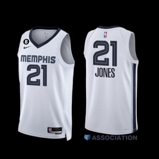 Memphis Grizzlies Tyus Jones 2022-23 Association Edition Jersey White