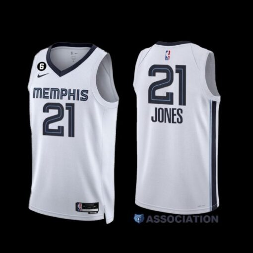 Memphis Grizzlies Tyus Jones 2022-23 Association Edition Jersey White