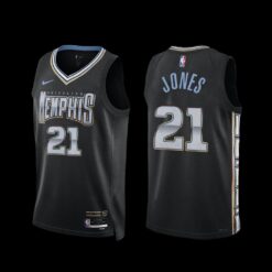 Memphis Grizzlies Tyus Jones 2022-23 City Edition Jersey Black