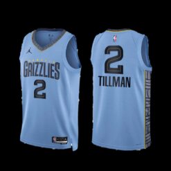 Memphis Grizzlies Xavier Tillman 2022-23 Blue Statement Edition Jersey