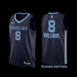 Memphis Grizzlies Ziaire Williams 2022-23 Navy Icon Edition Jersey