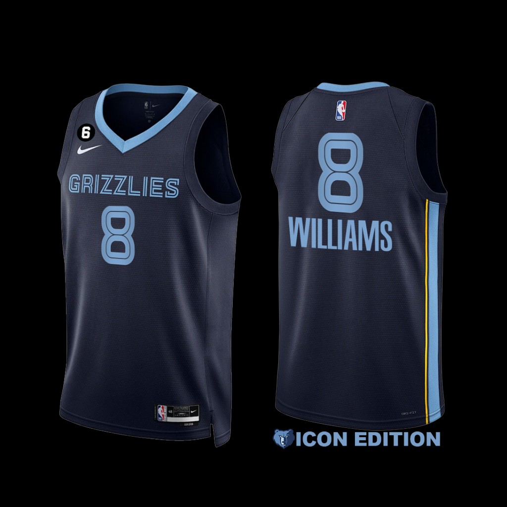 Memphis Grizzlies Ziaire Williams 2022-23 Navy Icon Edition Jersey Memphis Grizzlies Ziaire Williams 2022-23 Navy Icon Edition Jersey
