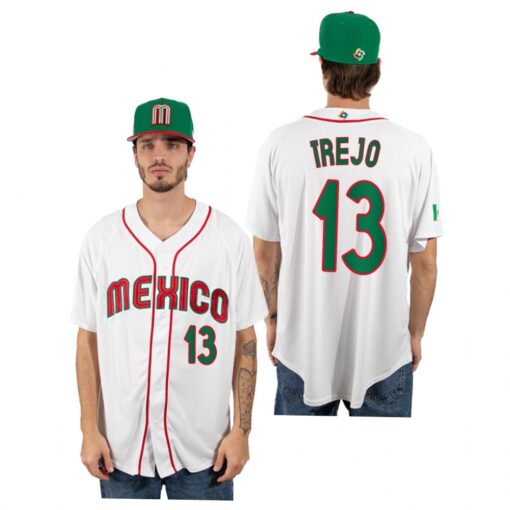 Mexico Alan Trejo White 2023 World Baseball Classic Jersey