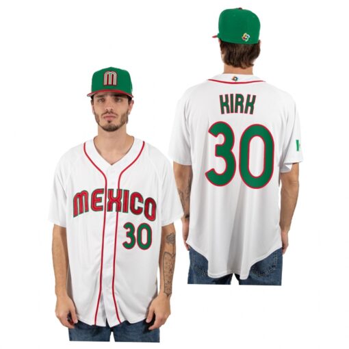 Mexico Alejandro Kirk White 2023 World Baseball Classic Jersey