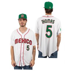 Mexico Alek Thomas White 2023 World Baseball Classic Jersey